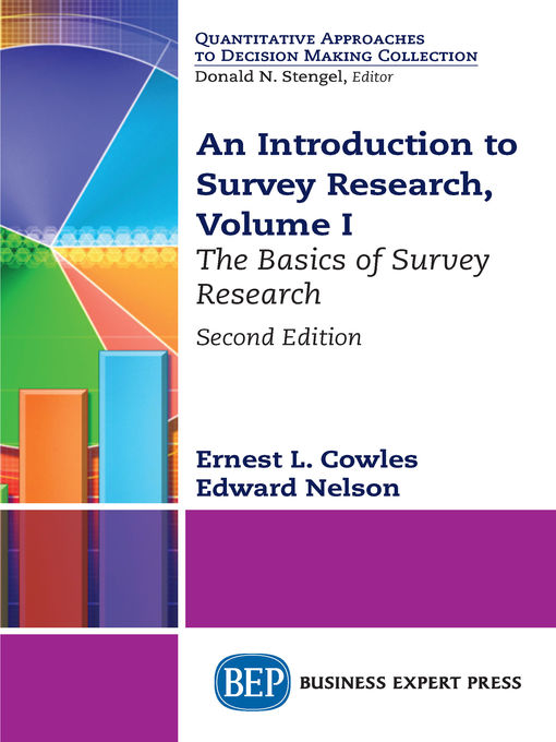 Title details for An Introduction to Survey Research, Volume I by Ernest L. Cowles - Available